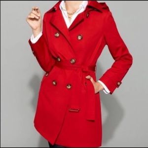 Michael Kors Women’s Red Trench Coat Size S